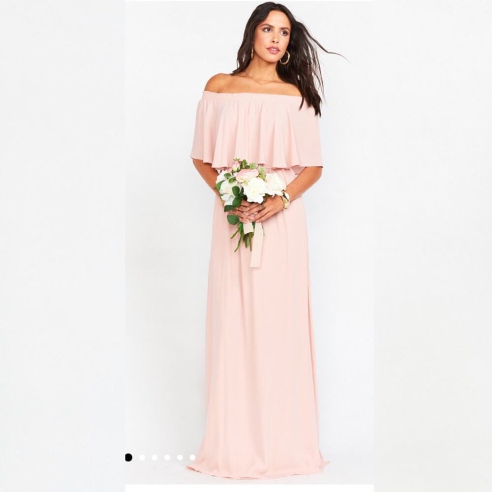 Show Me Your Mumu SMYM Hacienda maxi dress in dusty blush pink NEW XXS
